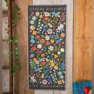 Natural Life Boho Kindness Wall Tapestry NWT